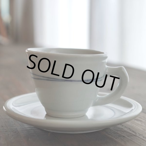 画像4: コーヒーカップと珈琲豆（青い線） (4)